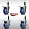 Service Caster 4'' SS Blue Poly Swivel 1'' Expanding Stem Caster Set Total Lock Brake, 4PK SCC-SSEXTTL20S414-PPUB-BLUE-1-4 - alternate 4